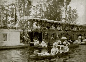 House-Boats at Henley (s/h foto) af English Photographer