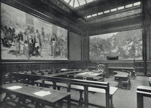 Houses of Parliament, Moses Room, House of Lords (s/h foto) af English Photographer