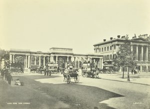 Hyde Park Corner, Westminster LB: ser mod nord, 1896 af English Photographer