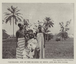 IQuobasimi, søn af den tidligere konge af Benin og hans to hustruer af English Photographer