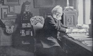 Ibsen i sit studie (s/h foto) af English Photographer