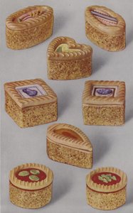 Illustration til marcipanbrochure (farvefoto) af English Photographer