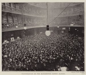 Indvielse af Manchester Cotton Market af English Photographer