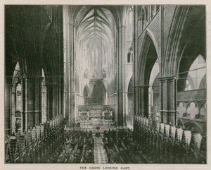 Interiør af Westminster Abbey af English Photographer
