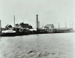 Isle of Dogs Pumping Station: eksteriør, 1895 af English Photographer