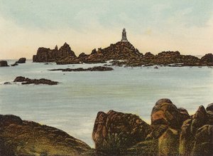 Jersey: Corbiere Lighthouse (farvet foto) af English Photographer