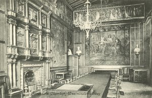 Jerusalem Chamber, Westminster Abbey (s/h-billede) af English Photographer