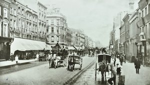 John Lewis, Oxford Street, Westminster LB: kigger mod øst ved Oxford Circus, 1890 af English Photographer