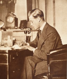 Kong Edward VIII ved sit skrivebord i St. James