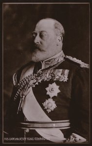 Kong Edward VII (s/h-foto) af English Photographer