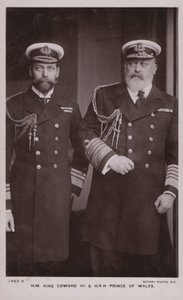 Kong Edward VII, Kong George V (s/h foto) af English Photographer