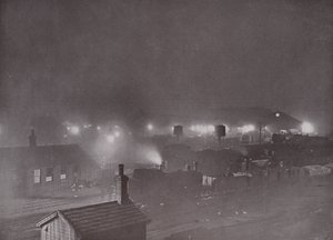 Kings Cross Goods Yard om natten af English Photographer