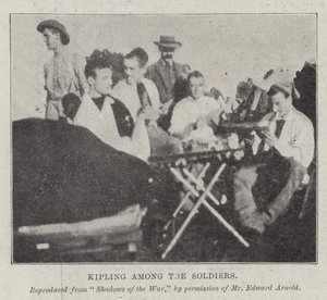Kipling blandt soldaterne af English Photographer
