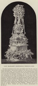 Lady Margaret Grosvenors bryllupskage af English Photographer