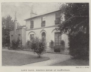 Lawn Bank, Keatss House i Hampstead af English Photographer