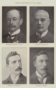 Ledende medlemmer af købmandsbranchen (s/h foto) af English Photographer