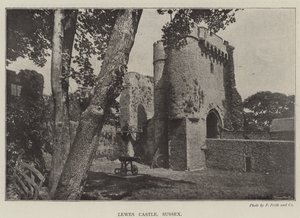 Lewes Castle, Sussex af English Photographer