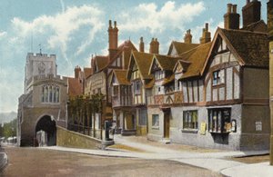 Leycester Hospital og Westgate, Warwick af English Photographer