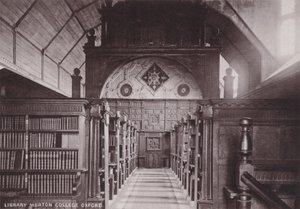 Bibliotek Merton College Oxford af English Photographer