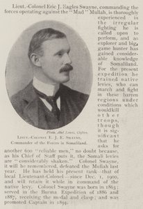 Oberstløjtnant E J E Swayne, chef for styrkerne i Somaliland af English Photographer