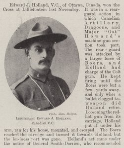 Løjtnant Edward J Holland, canadisk VC af English Photographer