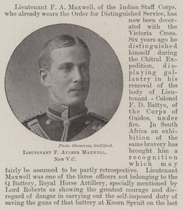 Løjtnant F Aylmer Maxwell, New VC af English Photographer