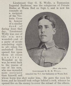 Løjtnant G G E Wylly, tildelt VC for galanteri ved Warm Bad af English Photographer