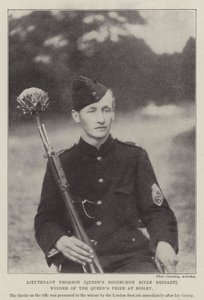 Løjtnant Thomson (Queens Edinburgh Rifle Brigade), vinder af Queens Prize på Bisley af English Photographer