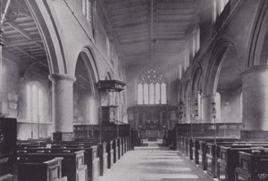 London City Churches: All Hallows, Barking (s/h-billede) af English Photographer