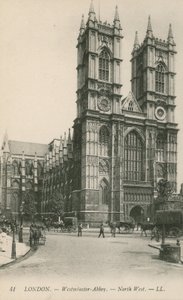 London, Westminster Abbey, Nordvest af English Photographer