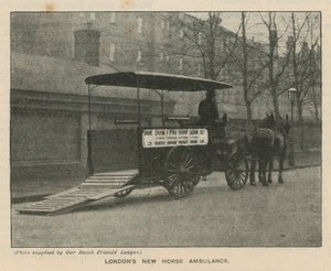 Londons nye Hesteambulance af English Photographer