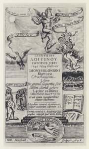 Longinus, G T for G Webb, Oxford 1636 (s/h-foto) af English Photographer