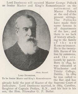 Lord Dunboyne, for at være Senior Master og Kings Remembrancer af English Photographer