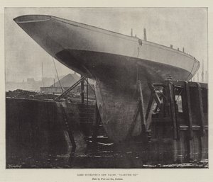 Lord Dunravens New Yacht, Valkyrie III af English Photographer