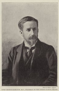 Lord George Hamilton, MP, formand for London School Board af English Photographer
