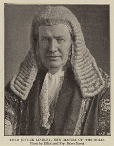 Lord Justice Lindley, New Master of the Rolls af English Photographer