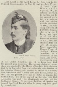 Lord Lovat af English Photographer