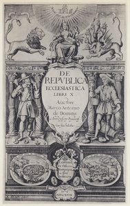 MA de Dominis, of Ecclesiastic Republic, G Norton og J Bill 1617 (s/h-foto) af English Photographer