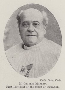 M Charles Mazeau, første præsident for kassationsretten af English Photographer