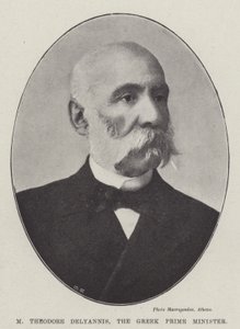 M Theodore Delyannis, den græske premierminister af English Photographer