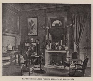 Mademoiselle Lucie Faures Boudoir ved Elysee af English Photographer