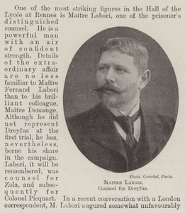Maitre Labori, advokat for Dreyfus af English Photographer