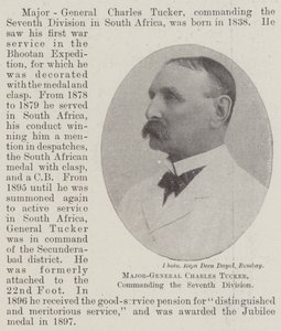 Generalmajor Charles Tucker, der kommanderede den syvende division af English Photographer
