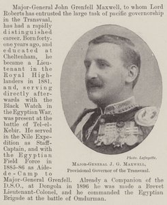 Generalmajor J G Maxwell, provisorisk guvernør i Transvaal af English Photographer