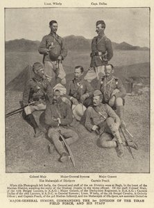 Generalmajor Symons, kommanderende for 1. division af Tirah Field Force, og hans stab af English Photographer