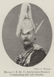 Major C F St C Anstruther-Thomson, kommanderende 2. Livgarde af English Photographer