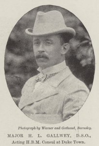 Major H L Gallwey, DSO, fungerende HBM-konsul i Duke Town af English Photographer