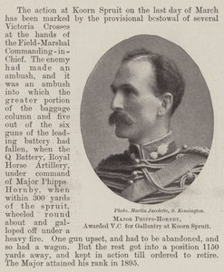 Major Phipps-Hornby, tildelt VC for galanteri på Koorn Spruit af English Photographer
