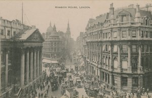 Mansion House, London. Postkort sendt i 1913. af English Photographer
