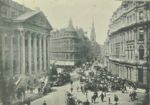 Mappin og Webb, Cheapside, fra Mansion House, der ser mod vest, City of London, 1890 af English Photographer